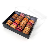 Coffret Black de 24 macarons - 40 boîtes vides