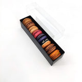 Black 8 macaroons strips - 24 empty strips
